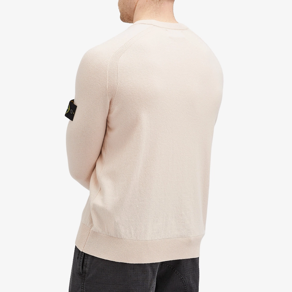 Stone Island Men's Geelong Wool Crew Neck Jumper Antique Rose